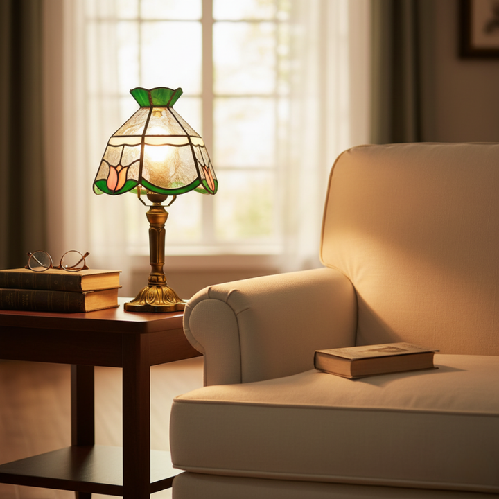 Antická baroková LED stolná lampa