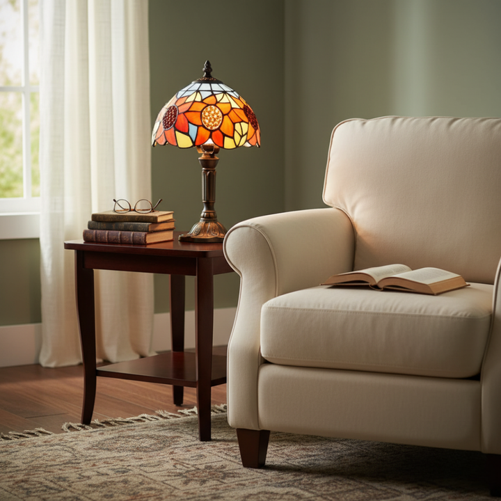 Klasická stolná lampa inšpirovaná barokom