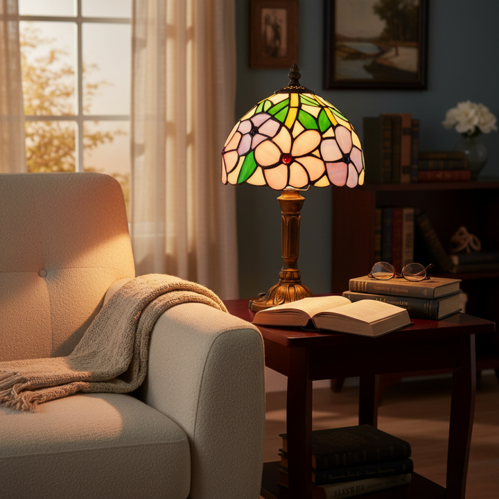 Lampa na stôl inšpirovaná barokom s LED osvetlením