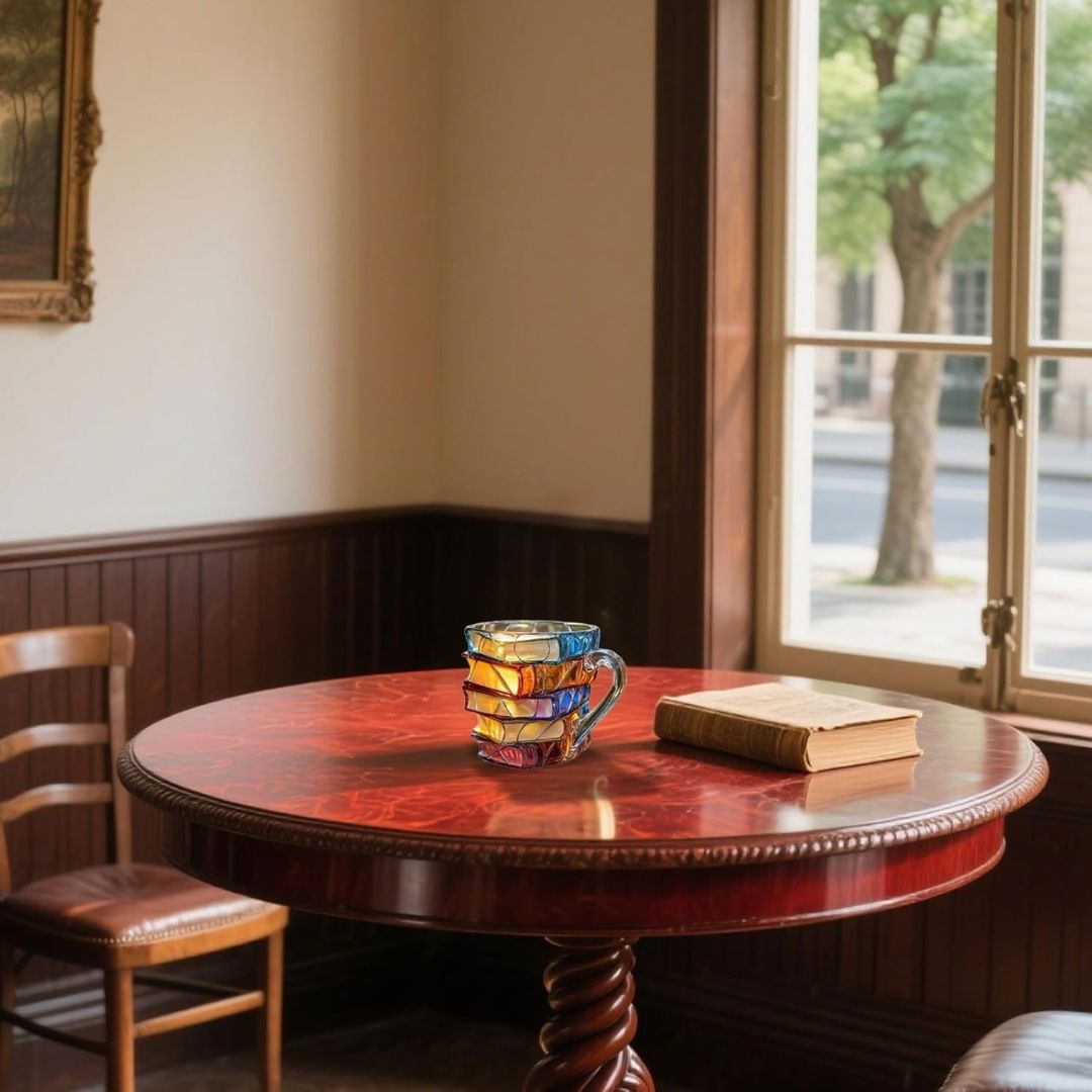 Jedinečný Ručne Vyrobený 3D Hrníček Šťastia pre Milovníkov Čítania