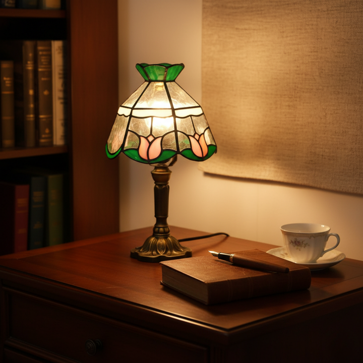 Antická baroková LED stolná lampa